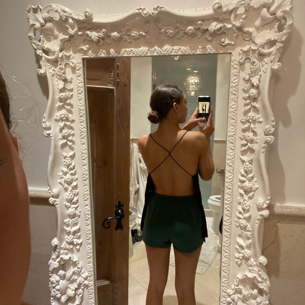 urban outfitters backless black top